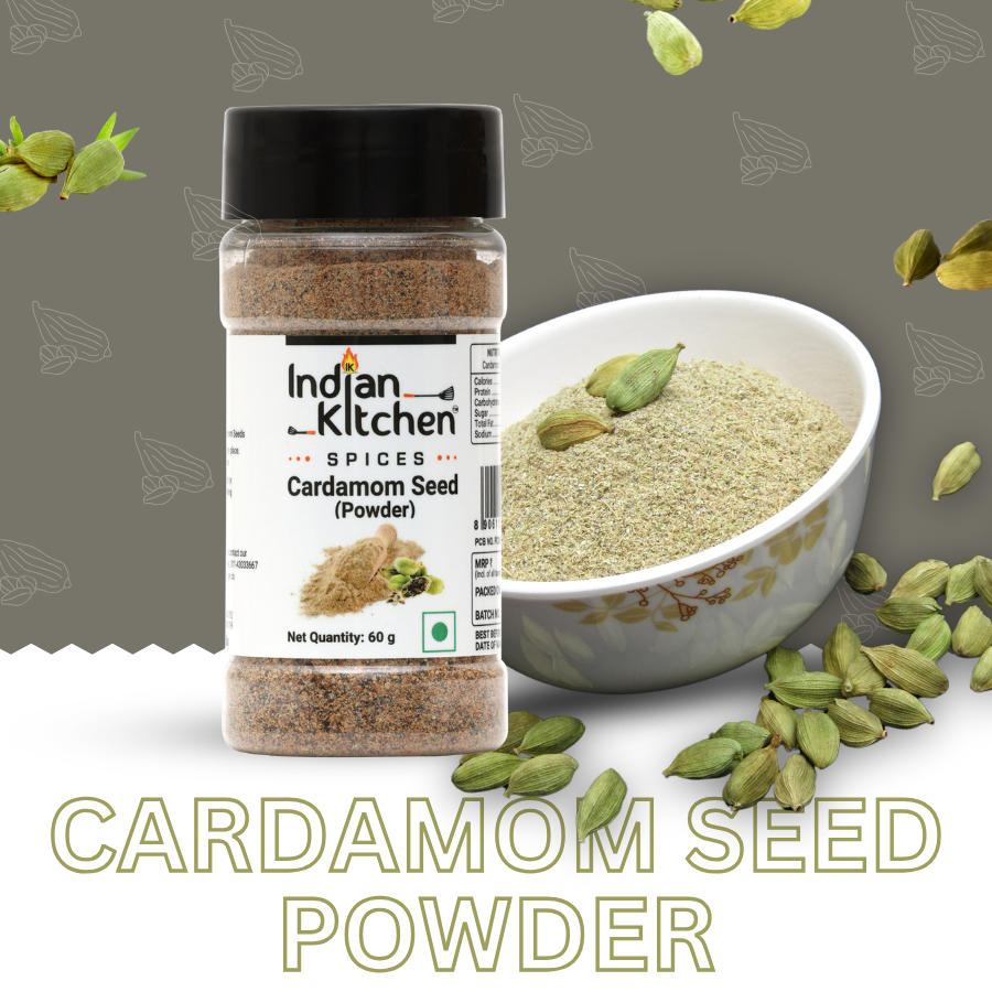 Indian Kitchen Cardamom Powder | Aromatic Spice Infusion
