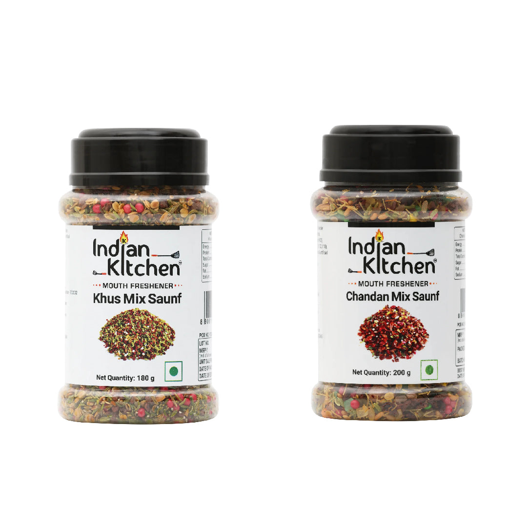 Combo Pack of Chandan Saunf & Khus Mix Saunf - Indian Kitchen 