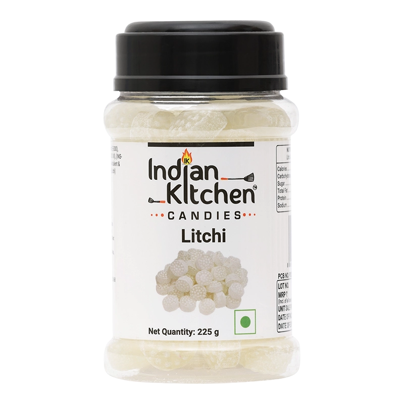 Indian Kitchen Litchi Candy 225g - Indian Kitchen 